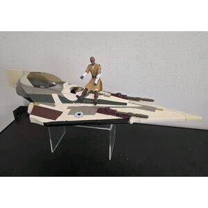 2008 Star Wars Mace Windu Jedi Starfighter The Clone Wars Hasbro NO DROID